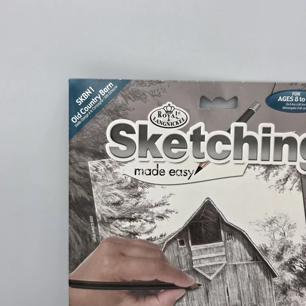 New Royal Langnickel Sketching Made Easy Kit 8.75 x 11.3 SKBN1 Old Country Barn
